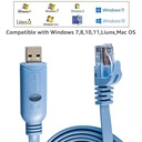 DSD TECH SH-RJ45P USB to Console Cable with PL2303GT Chip for Routers Switches 1.8M/5.9FT